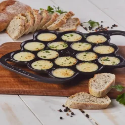 Emaljeret Æbleskivepande