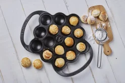 Emaljeret Æbleskivepande
