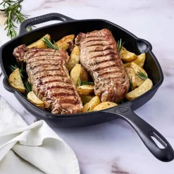 Emaljeret Grillpande