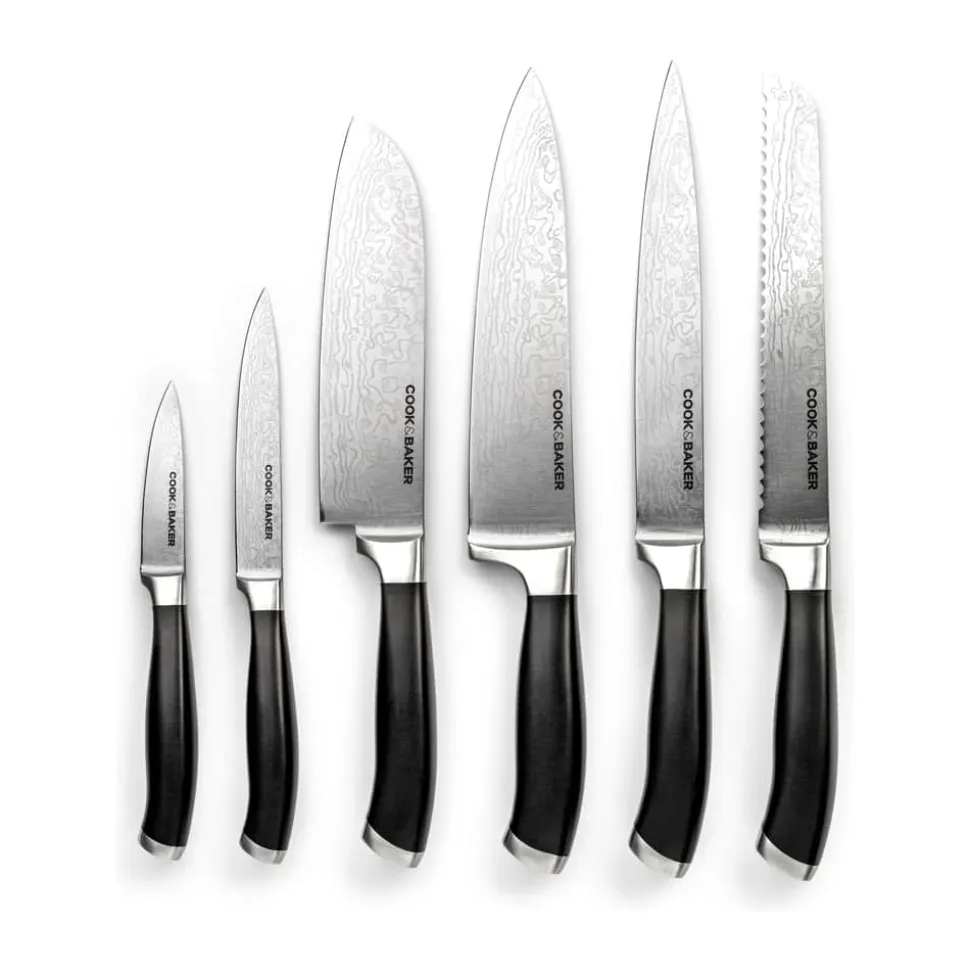 Knivblok med 6 knive