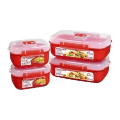 Microwave Opbevaringsboks - 4 stk.
