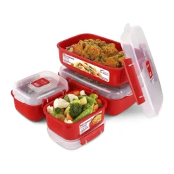 Microwave Opbevaringsboks - 4 stk.