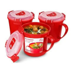 Microwave Suppekop - 3 stk.
