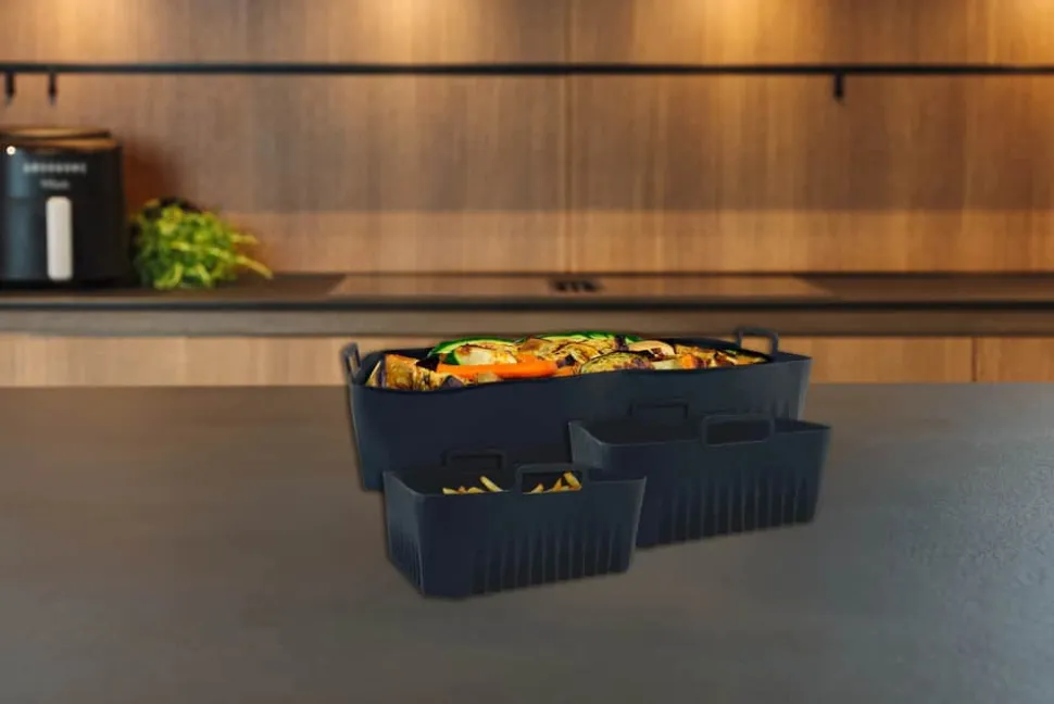 Silikoneform til Airfryer - 3 stk.